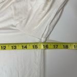 ZARA W/B White Beaded Pearl Neck Fitted Long Sleeve Top Photo 7