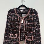 Sioni Black and Pink Tweed Cardigan Size medium Photo 2