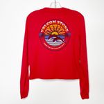 Volcom Stone Red Long Sleeve Cropped T Shirt These Are The Good Old Days” XS Photo 2