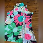 Revolve AFRM Floral Tank Top Daisy Print Mesh Sheer Turtleneck Sleeveless NWT Photo 4