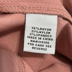 Love‎ Scarlett Straight Leg Cropped Ankle Pants Pull On Dusty Coral Pink 10 Pink Photo 9