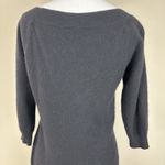 Stile Benetton Sweater Dress Medium Black Wool Knit Argyle Mini Academia Y2K M Photo 5