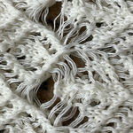 ZARA Cream Crochet Blouse Cropped Flutter Sleeve Boho Beachy Boxy M Peasent Photo 8