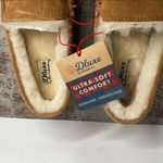 Dearfoams New  Fernie Genuine Shearling Moccasin Slippers 9 Photo 7