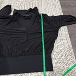 White House | Black Market Black Long Sleeve Blouse Photo 9