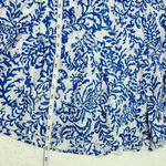 ZARA  OPENWORK EMBROIDERY MIDI White and Blue‎ DRESS Size L Photo 9
