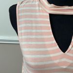 True Craft Striped High Neck Tank Top Photo 1