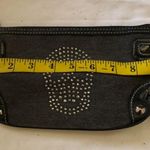 Black Grey Silver rhinestone skull goth grunge punk clutch wallet wristlet bag coin purse Photo 3