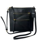 Botkier NEW Chelsea Pancake Black LEATHER CROSSBODY HANDBAG Slingback Zip Purse Photo 14
