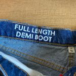 J.Crew Full Length Demi Boot Medium Wash Jean Size 27 or 4 raw hem Photo 1