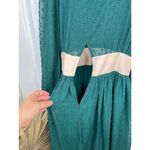 Andrea Crocetta Size M Deep Green Sheer Top Swiss Dot Maxi Dress Bohemian Size M Photo 11