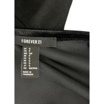 Forever 21 Black Velvet Mini Dress Small Long Sleeve Bodycon Vneck Goth Witchy LBD Photo 5