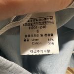 Maison de Maier blue short sleeve button up linen jacket Size 6 Photo 1