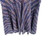 Maeve Anthropologie  Drop Waist Zig Zag Swing‎ Dress Size S Dark Blue Multicolor Photo 4