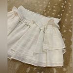 DO+BE white ruffle skirt women’s size large Photo 2