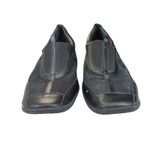 Tacco Italian Black Leather Slip On Comfort Walking Loafers Shoes 8.5 Perforated Photo 2