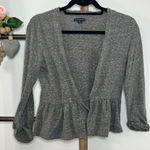 American Eagle American Eagle Outfitters Long Sleeve Gray Wrap Sweater Size Small Photo 0