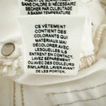 Free People | Destroyed Distressed Skinny Ankle Jeans White Tan Topstitch | 26 Photo 9