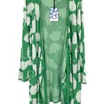 Diane Von Furstenberg  x Target Ginkgo Green Long Cardigan Knit Wrap Sweater New Photo 0