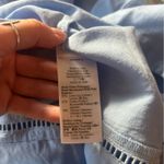 Madewell Sweetheart Midi Dress Boho Romantic Cottagecore Linen Cotton Blue NEW 2 Photo 8