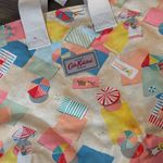 NWT Cath Kidston oversized cotton shopper beach bag in print sunbather sand Photo 3