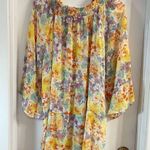 Ny Collection  Swim Cover Up Womens One Size Boho Pullover Foral Print Fairycore Photo 1