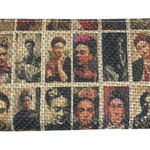 Frida Kahlo Art Wallet Zip Around Clutch Purse Woven Tapestry Artistic nwot Tan Photo 0