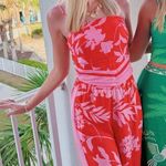 Tropical Pant Set Red Photo 0