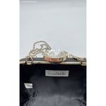 Charming Charlie Black/Gold Crystal Clutch Bag Purse - Size S Photo 2