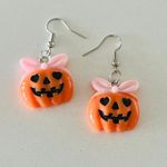 Halloween pumpkin Earrings Orange Photo 4