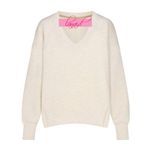 Spanx  AirEssentials Brushed Tunic Cream Heather V-Neck Sweater Fleece Sweatshirt Photo 7