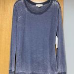 Treasure & Bond  Long Sleeve Blue Gray Heather Ringer Shirt - Size XS Photo 0