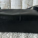 Coach Small Dufflette Pebbled Leather Crossbody Shoulder Purse Bag Black Photo 6