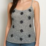 Mixit Y2K Sequin Embellished Tank Top B Beaded Detail Boho Chic L Glam Photo 0