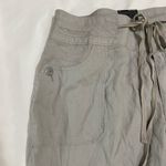 Oceans Tale linen blend roll tab cargo Capri pants Size 16 Photo 1