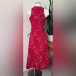 Vintage Red‎ Bandana Print Halter Maxi Dress M – Western Boho Y2K Red Size M Photo 1