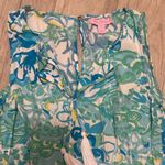 Lilly Pulitzer Lily Pulitzer blue floral romper small tassel Photo 4
