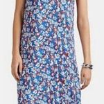 Rag and Bone  Estell Sleeveless V-Neck Tank Midi Dress Blue Multi Women's Size XS Photo 0