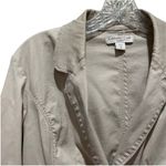 Coldwater Creek Shaped Blazer Jacket Cream Tan Size 10 Photo 7