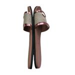 Havaianas Trancoso Slides Women's Size 41/42 Bronze Beige Chevron Slip-On Sandal Photo 3