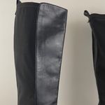 Michael Kors Black Leather Gold Hardware Buckle Arley Knee High Riding Boots Photo 5