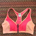 Everlast  PINK & ORANGE NEON ZIP UP SPORTS BRA Photo 0