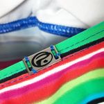 PointZero Ocean Size 16 Swim Top Striped Halter Blue Red Green Built in Bra 1258 Photo 6