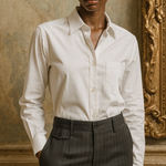 DOLCE&GABBANA Pinstripe Wool Dress Pants Career Made in Italy size 50/34 (L) Gray Photo 0