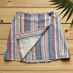 Anthropologie Porridge Clothing Striped Cotton Wrap Skirt - Size Small Photo 4