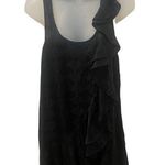 Cache Black Silk Blend Ruffle Dress Photo 0