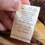 Briggs New York Vintage Womens Jacket Blazer Paisley Print Black Brown Red Small Photo 11