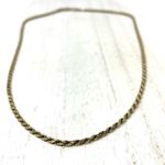 Sterling Silver , gold overlay, twisted rope necklace, made in Italy Photo 2