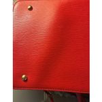 Ralph Lauren Lauren  Women’s Newbury Red Double-Zip Satchel Tote Purse Photo 7