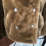 Vince NWT Faux Fur Teddy Bear Soft Coat Walnut Brown L Photo 6